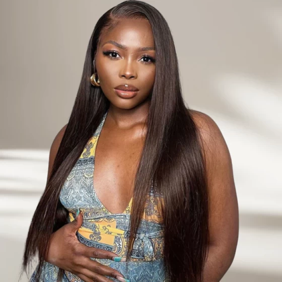 12A Bone Hair Series Chocolate Brown 5x5 Lace Straight One Cut 100% Human Virgin Hair Wig